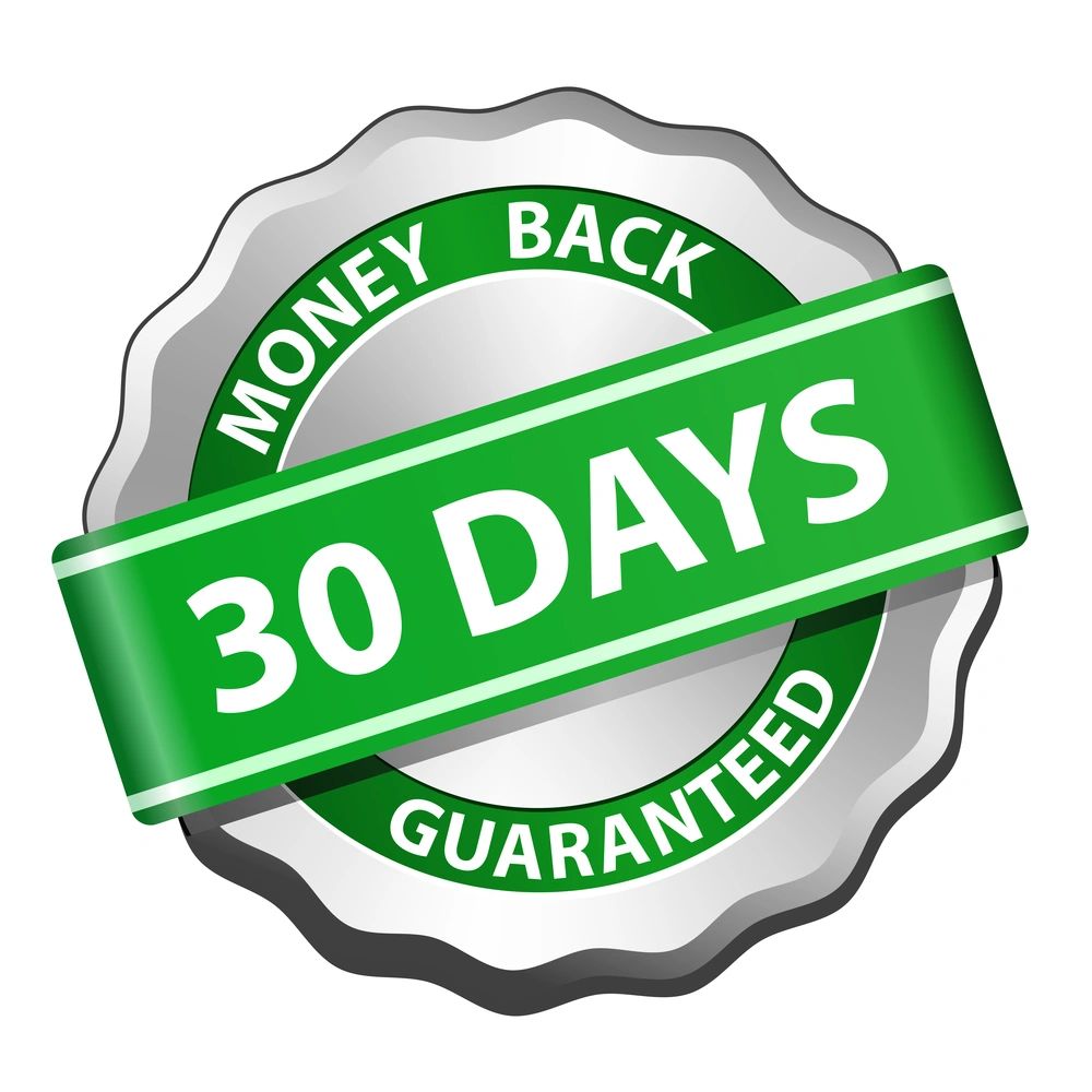 30 days money back guarantee